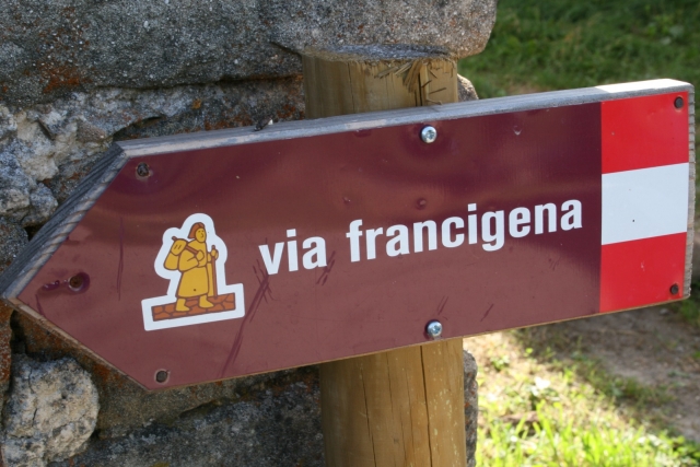  Señal de Via Francigena 