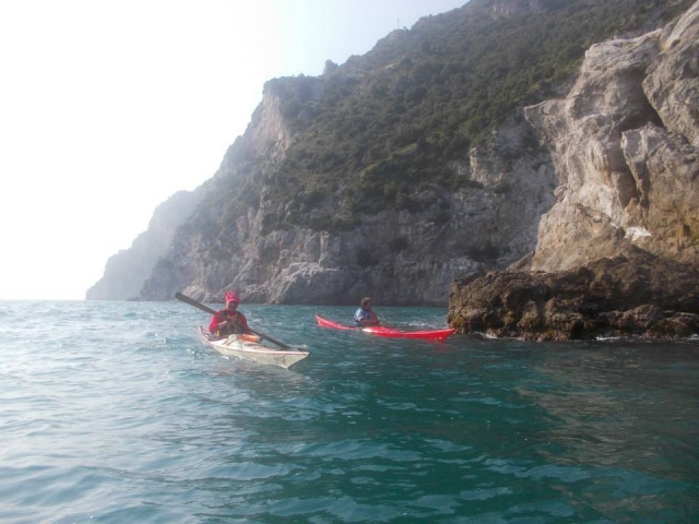 Kayak y mar 