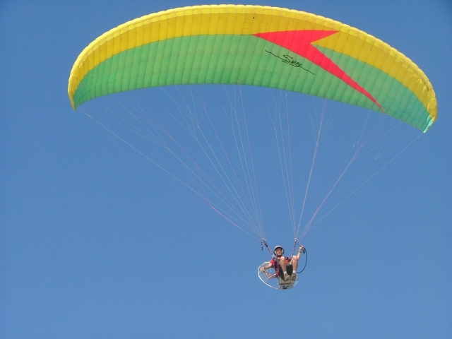  Volando en el cielo azul 