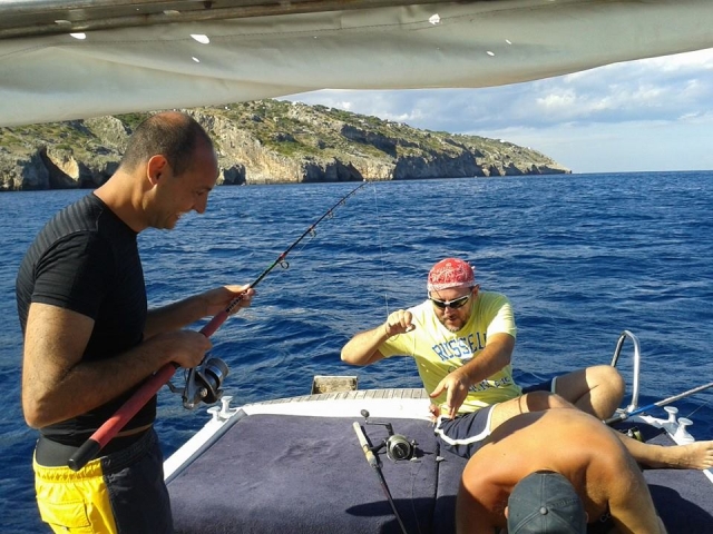  Preparando el bote
