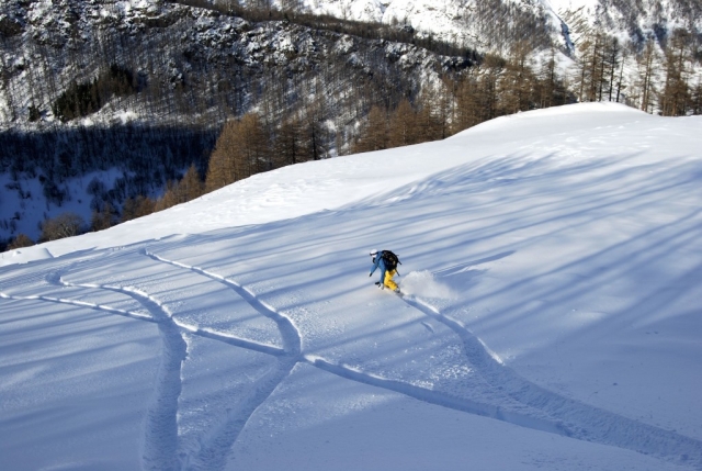  Dejando huella en la nieve 