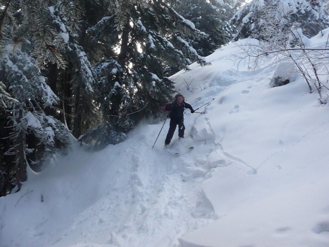  Ejemplo de esquí de cerro 