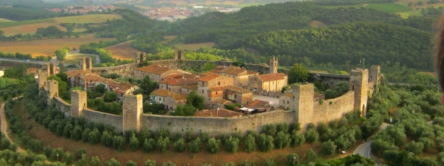  aterrizaje del globo aerostático Monteriggioni 