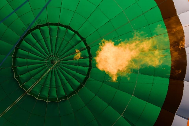  El fuego del globo aerostático 