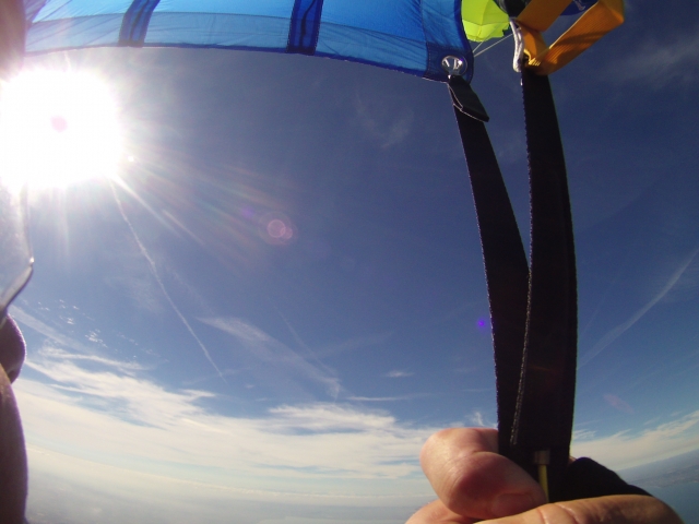  Volando en el cielo azul 