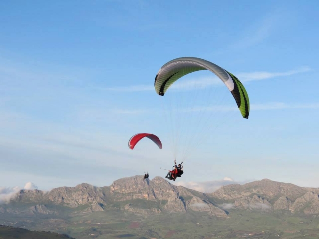  Vuelo con parapente