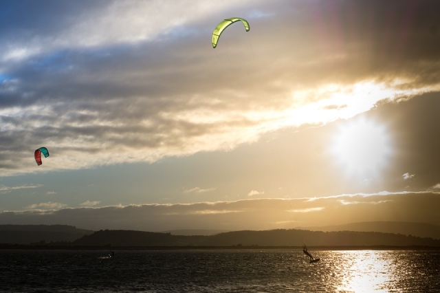  Atardecer en el lago 