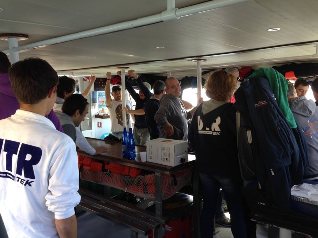  Duranle el viaje en barco 