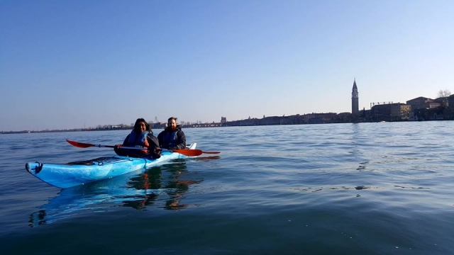  En kayak con vista al campanario de San Marco 