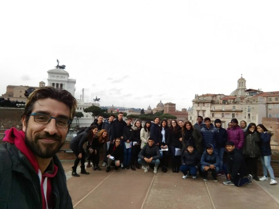 Foto grupal en Roma Foto grupal en Roma