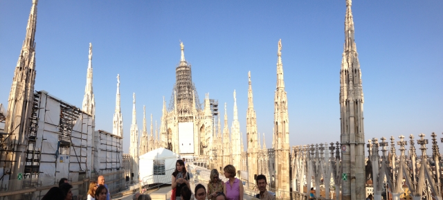  En el techo de la Catedral 