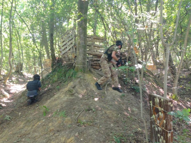 Como en una batalla real 