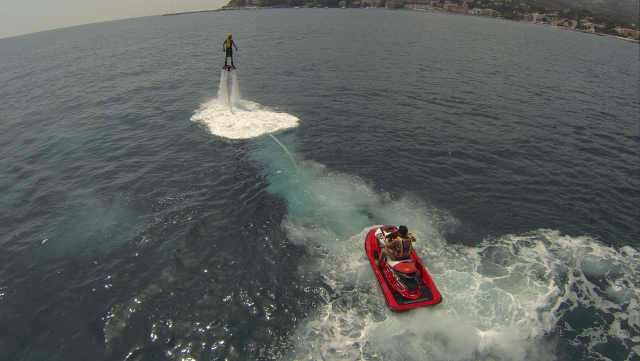 Volando con el flyboard 