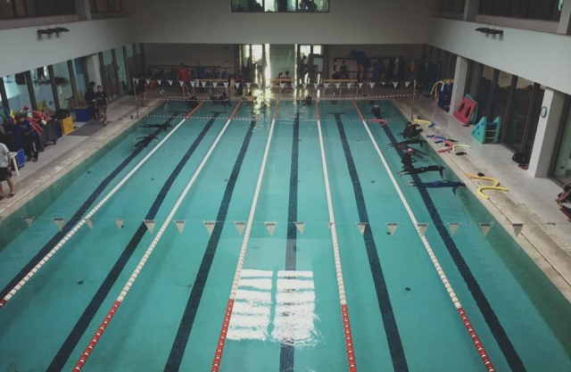  Nuestra alberca para entrenar 