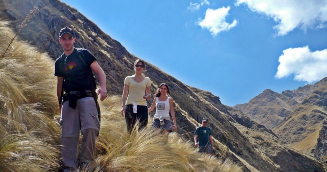  All in line in the mountain 