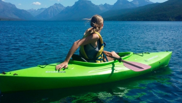  En kayak 