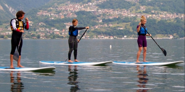  Paddle board en el lago de Como 