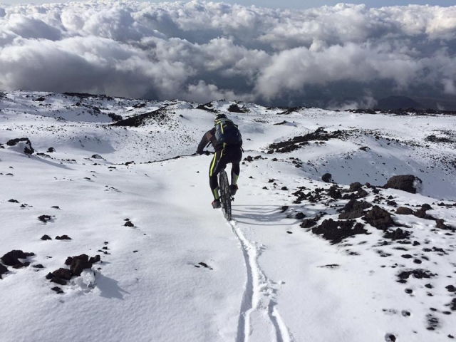  Pedaleando por la nieve 