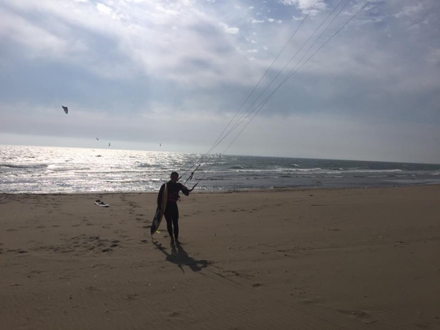  En la playa de Pomezia 