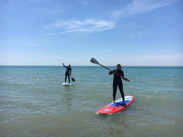  De pie sobre la pala 