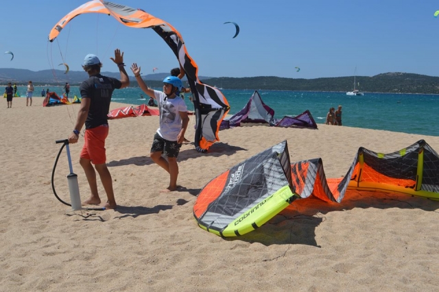  El material para el kitesurf 