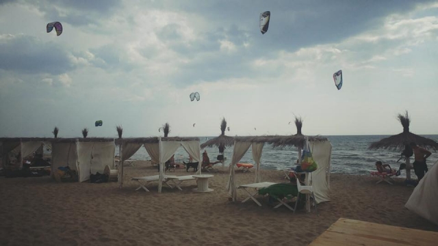  La vista en la playa