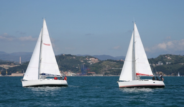  En dos grupos separados 