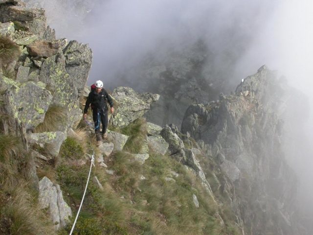  En el camino inmerso en la niebla