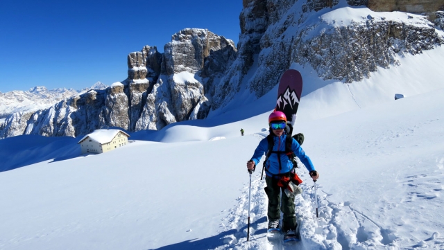  raquetas de nieve y luego snowboard 