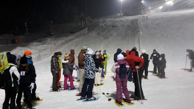  Raquetas de nieve nocturna 