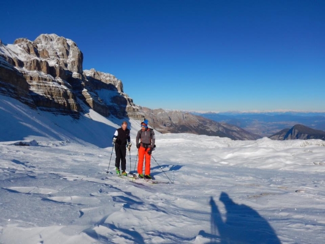  Con raquetas de nieve en los pies 