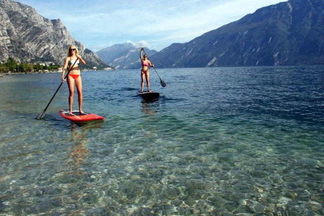  en el sup en el lago 