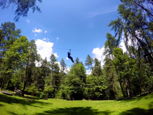  cruzando el parque