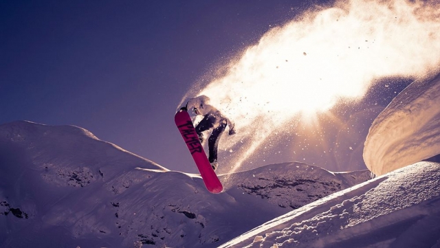  snowboard acrobático 