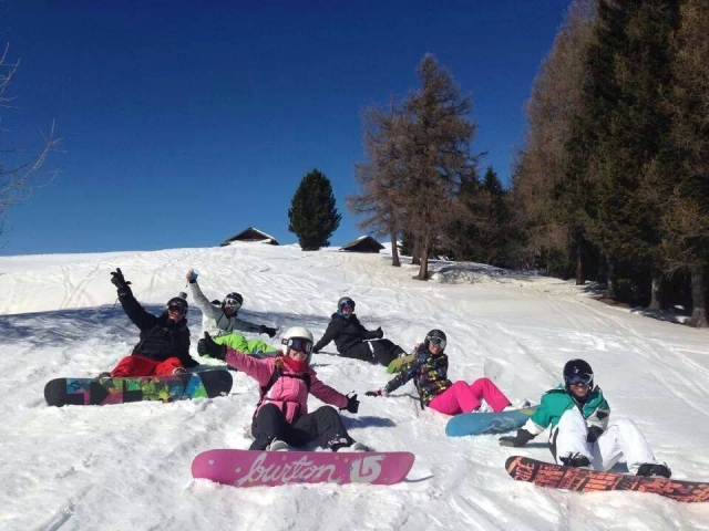 Nuestros chavos snowboarders