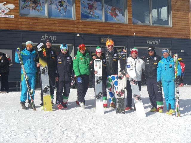 Equipo de snowboard