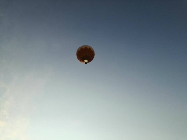 volando en globo