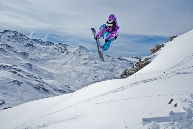  snowboard tranquila y voladora 