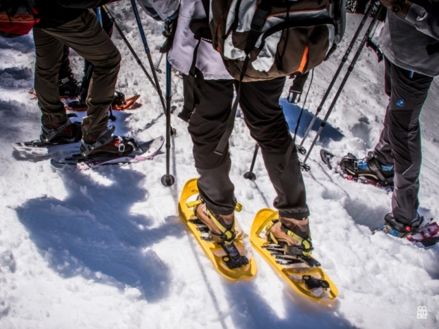 aventuras con raquetas de nieve
