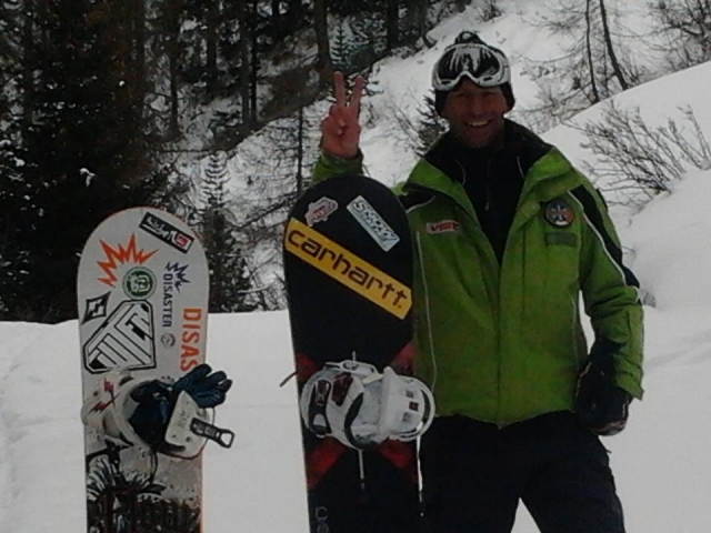  El instructor de snowboard