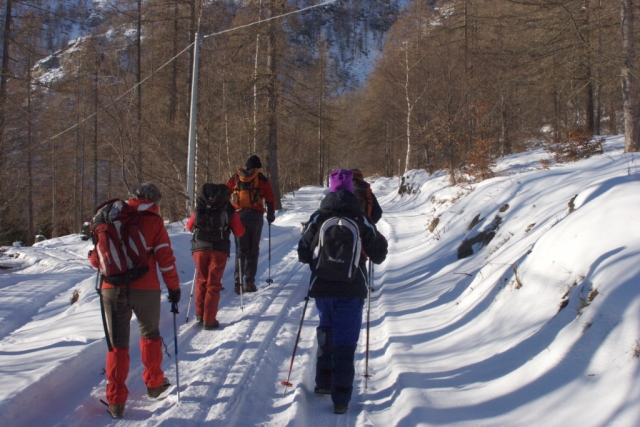  La salida con raquetas de nieve 