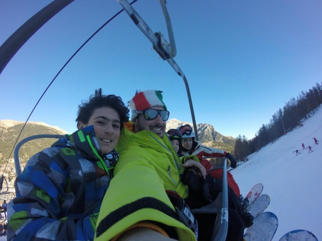  Una selfie antes del descenso 