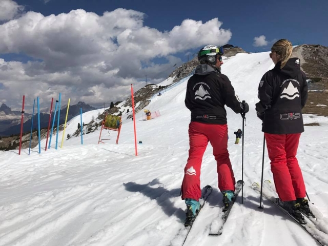  Con esquís en los pies 