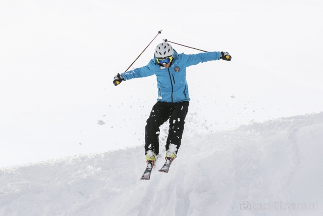  ¡un lindo salto de esquí! 