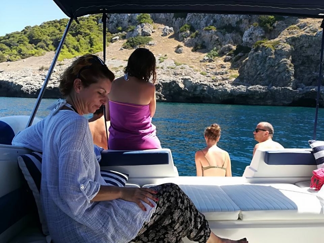 Admirando los paisajes 