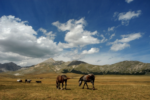 un fantástico paisaje de Abruzos 