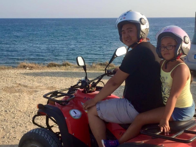  Pareja en el quad