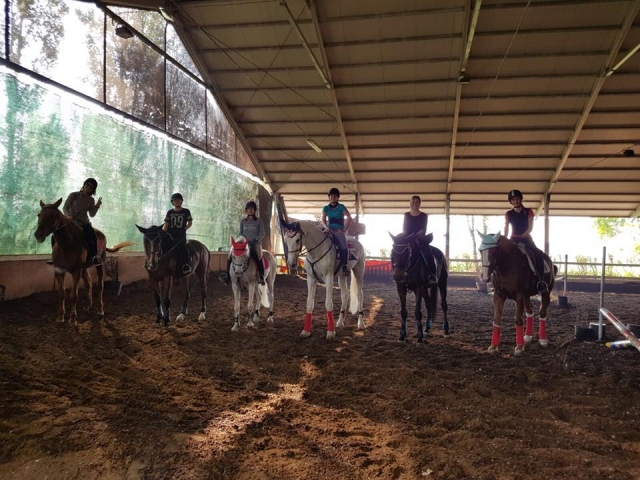 Entrenando en la silla de subir 