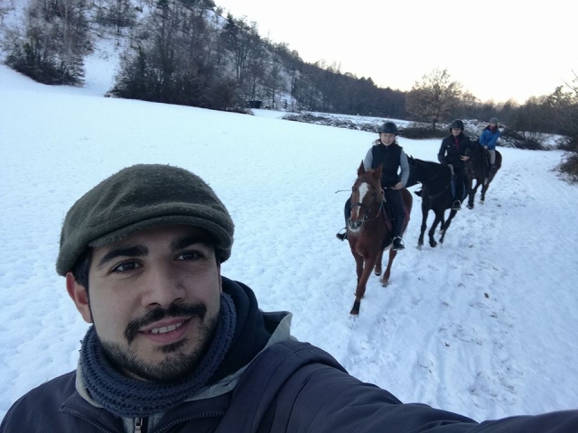  Una selfie en la nieve 