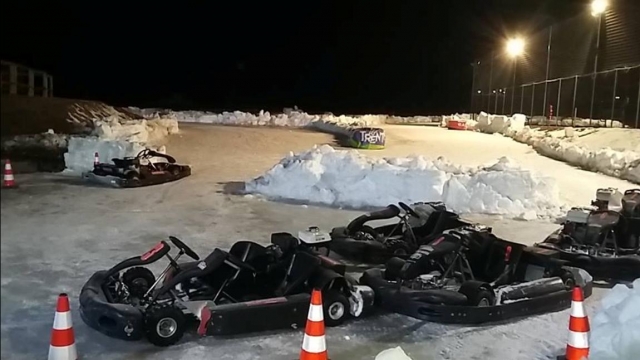 Aquí está nuestra pista de kart
